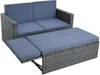 Gartenmöbel Polyrattan Sitzgruppe Lounge Gartensofa Produktbild-Vorschau 1