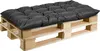 A dark gray cushion placed on a wooden pallet. Anteprima dell’immagine prodotto