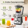 AMZCHEF Standmixer, 2000W Hochleistungsmixer, Smoothie Produktbild-Vorschau 3