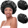 2 Stück Schlafmütze Satin Bonnet Nacht Schlaf Mütze Produktbild-Vorschau 1