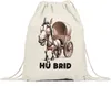 Hü Brid Lustiges Pferd Turnbeutel - Umweltbewusstes Produktbild-Vorschau 1