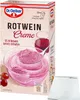 Dr. Oetker Rotwein Creme (203g Packung) + usy Block Produktbild-Vorschau 1