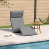 vidaXL Sonnenliege Klappbar Grau 175x54x8,5 cm Produktbild-Vorschau 3