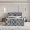 A bedroom scene with a bed as the main focus. Produktbild-Vorschau