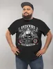 Herren T-Shirt Biker Shirt Lucky 6 Totenkopf Pik Motorrad Produktbild-Vorschau 3