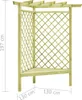vidaXL Rohová pergola s lavičkou 130×130×197 cm Náhled obrázku produktu 4