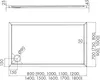 AQUABAD® Duschwanne Basic Black Stone 90x100cm Rechteck Produktbild-Vorschau 5