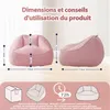 Pouf géant adulte, rembourrage en mousse, canapé de sol Voir les images du produit 6