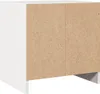 Comodino bianco 40x30,5x40 cm in legno di pino massiccio Anteprima dell’immagine prodotto 7