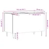 vidaXL Mobile porta dischi bianco lucido 74,5x38x48 cm Anteprima dell’immagine prodotto 7