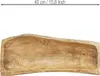 Rustikale Holzschale mit Mulde 40×13–16cm Deko Vintage Produktbild-Vorschau 4