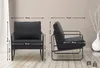 CLP Lounger Manea mit Metallgestell schwarz Kunstleder Produktbild-Vorschau 2