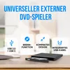 Strex Externe CD/DVD Laufwerk - Inkl. Aufbewahrungstasche - Produktbild-Vorschau 2