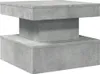 vidaXL Couchtisch mit LED-Leuchten Betongrau 50x50x40 cm Produktbild-Vorschau 3
