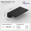 ERGO line Premium Aluminium Balkontürgriff Außen KUBO Produktbild-Vorschau 6
