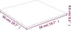 A flat, square object with dimension labels. Voir les images du produit