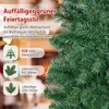 COSTWAY 180 cm kunstkerstboom met 928 PVC-takken, kerstboom Productafbeelding-voorbeeld 4