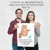 Mr. & Mrs. Panda Bild Katze Wasserglas DIN A2 - Weiß - Produktbild-Vorschau 4