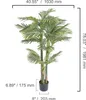 SucceBuy Palmier doré artificiel 2 m, plante verte Voir les images du produit 8