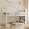 Merax Etagenbett 90x200cm mit Stauraum auf beiden Etagen, Produktbild-Vorschau 6