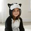 Pigiama Onesie Kigurumi Costume Travestimento Husky Nero Anteprima dell’immagine prodotto 4