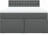 vidaXL Boxspring posteľ s matracom Tmavo šedá 160x200 cm Náhľad obrázku produktu 6