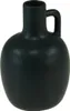 Mini Keramikvase Matt Schwarz mit Henkel Ø9cm H14,5cm Produktbild-Vorschau 4