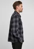 A man is shown from the side wearing a plaid shirt. Produktbild-Vorschau