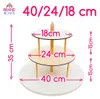 3-stufiger Tortenständer 40/24/18 cm - Brand4Cake Produktbild-Vorschau 2