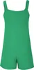 ASKSA Damen Jumpsuit Sommer Ärmellos Kurz Latzhose Playsuit Produktbild-Vorschau 3