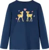 Kinder-Langarmshirt Marineblau 92 Produktbild-Vorschau 1