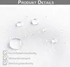Close-up of a white fabric with water droplets, with text overlays indicating product features. Náhled obrázku produktu