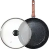 A frying pan with a glass lid is shown against a white background. Produktbild-Vorschau