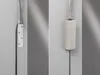 Two close-up views of wall lamp mounting hardware and cables. Produktbild-Vorschau