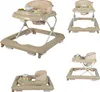 Faltbarer Baby Lauflernwagen Beige mit Spielset – Laufstuhl Produktbild-Vorschau 1