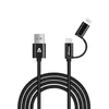 alkaya Speed Flex 2 in 1 USB-A - USB-C + Lightnig Hochglanz Anteprima dell’immagine prodotto 1