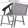 Outsunny Klappstuhl mit Armlehne 2er Set Campingstuhl Produktbild-Vorschau 7