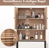 COSTWAY Toilettenschrank freistehend, Toilettenregal mit 2 Produktbild-Vorschau 7