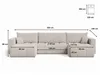 GrainGold Ecksofa U-Form Neva - Ecksofa mit Schlaffunktion, Produktbild-Vorschau 6