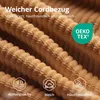 Modularer Loungesessel für Wohnz, Bodensessel aus Cord 84 × Produktbild-Vorschau 10