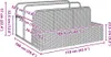 vidaXL Contenitore per piscina nero 110x100x57 cm Poly Anteprima dell’immagine prodotto 8