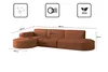 Kaiser Möbel Ecksofa Designer, Sofa L form MODENA stoff Produktbild-Vorschau 3