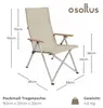 osoltus Faltsessel Campingstuhl faltbar verstellbar Produktbild-Vorschau 3