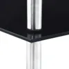 vidaXL Regal mit 4 Ablagen Schwarz 30x30x100 cm Hartglas -  Produktbild-Vorschau 11