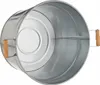 Dehner Pflanzkübel, Ø 36 cm, Höhe 25 cm, verzinkt, silber Produktbild-Vorschau 2