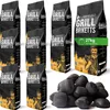 27kg Grillbriketts Pinie Eiche Holzkohle Grillkohle Produktbild-Vorschau 1