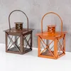 2er Set Windlicht H10cm Laterne Braun Metall Tischdeko Produktbild-Vorschau 3