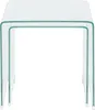 BELIANI Beistelltisch 2er Set Transparent Sicherheitsglas Produktbild-Vorschau 6
