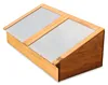 Frühbeet aus braunem Holz, L 116 x T 54 x H 42/19 cm, Produktbild-Vorschau 4