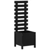 The Living Store Pflanzkübel Rankhilfe Schwarz 39x39,5x114 Produktbild-Vorschau 3
